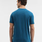 Dark Teal Printed Slim Fit T-Shirt | Greenfibre