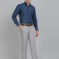 Blue Checked Slim Fit Formal Shirt | Greenfibre