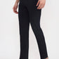 Navy Blue Solid Super Slim Fit Casual Trouser | Greenfibre