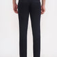 Navy Blue Solid Super Slim Fit Casual Trouser | Greenfibre