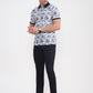Navy Blue Solid Super Slim Fit Casual Trouser | Greenfibre