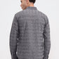 Grey Printed Slim Fit Casual Shirt | Greenfibre
