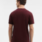 Maroon Printed Slim Fit T-Shirt | Greenfibre
