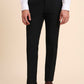 Black Solid Super Slim Fit Formal Trouser | Greenfibre