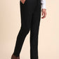 Black Solid Super Slim Fit Formal Trouser | Greenfibre