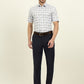White & Grey Checked Regular Fit Formal Shirt | JadeBlue