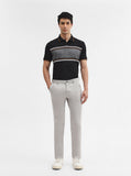 Light Grey Solid Super Slim Fit Casual Trouser | Greenfibre