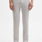 Light Grey Solid Super Slim Fit Casual Trouser | Greenfibre