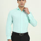 Mint Green Solid Regular Fit Formal Shirt | Greenfire