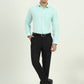 Mint Green Solid Regular Fit Formal Shirt | Greenfire