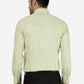 Pista Green Solid Slim Fit Formal Shirt | Greenfibre