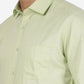 Pista Green Solid Slim Fit Formal Shirt | Greenfibre