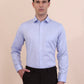 Sky Blue Solid Slim Fit Formal Shirt | Greenfibre