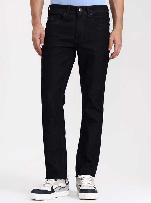 Raw Blue Washed Straight Fit Jeans | Greenfibre