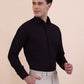 Maroon Printed Regular Fit Formal Shirt | Greenfibre