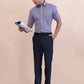 Blue Checked Regular Fit Formal Shirt | Greenfibre