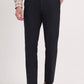 Navy Blue Solid Slim Fit Formal Trouser | Greenfibre