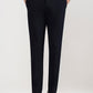 Navy Blue Solid Slim Fit Formal Trouser | Greenfibre