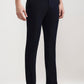 Navy Blue Solid Slim Fit Formal Trouser | Greenfibre