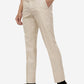 Khaki Solid Super Slim Fit Formal Trouser | Greenfibre