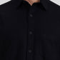 Black Solid Slim Fit Casual Shirt | Greenfibre