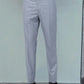Grey Solid Slim Fit Formal Trouser | Greenfibre