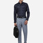 Grey Solid Slim Fit Formal Trouser | Greenfibre