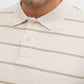 Fawn Jacquard Slim Fit Polo T-Shirt | Greenfibre