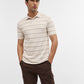 Fawn Jacquard Slim Fit Polo T-Shirt | Greenfibre