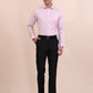 Peach Solid Slim Fit Formal Shirt | Greenfibre