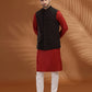 Black Solid Waist Coat | Greenfibre