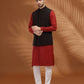 Black Solid Waist Coat | Greenfibre