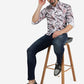 Wild Rose Printed Slim Fit Casual Shirt | Greenfibre