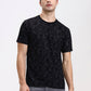 Black Printed Slim Fit T-Shirt | Greenfibre