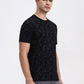 Black Printed Slim Fit T-Shirt | Greenfibre