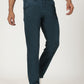 Blue Solid Neo Fit Casual Trouser | Greenfibre