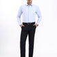 Navy Blue Solid Super Slim Fit Formal Trouser | Greenfibre