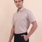 Fawn Solid Regular Fit Formal Shirt | Greenfibre