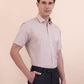 Fawn Solid Regular Fit Formal Shirt | Greenfibre