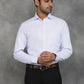 White Checked Slim Fit Formal Shirt | GreenFibre