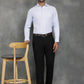 White Checked Slim Fit Formal Shirt | GreenFibre