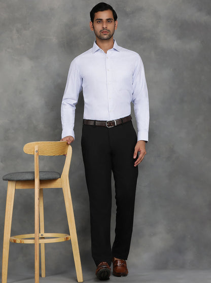 White Checked Slim Fit Formal Shirt | GreenFibre