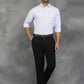 White Checked Slim Fit Formal Shirt | GreenFibre