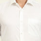 White Solid Regular Fit Formal Shirt | JadeBlue