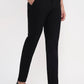 Black Solid Slim Fit Casual Trouser | Greenfibre