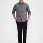 Black Solid Slim Fit Casual Trouser | Greenfibre