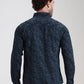 Medium Blue Printed Slim Fit Casual Shirt | Greenfibre