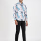 Multicolor Printed Slim Fit Party Wear Shirt | Greenfibre