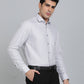 Grey Checked Regular Fit Formal Shirt | Greenfibre