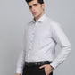 Grey Checked Regular Fit Formal Shirt | Greenfibre